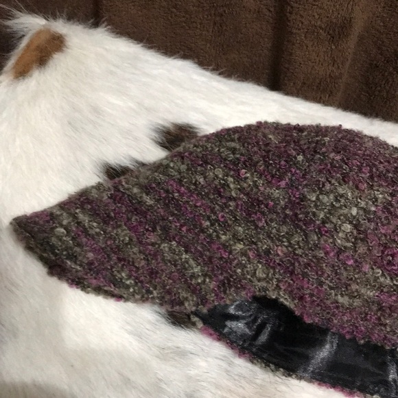 Dark Purple/Grey Coldwater Creek Soft Knit Hat main image 2